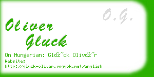 oliver gluck business card